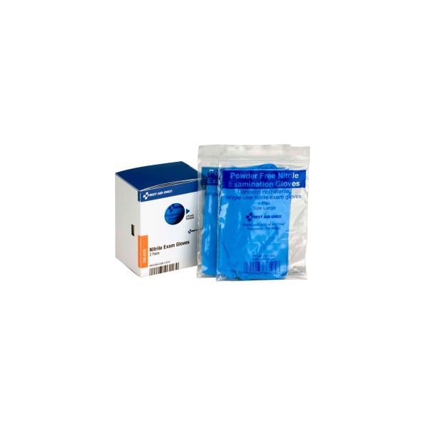 Acme United First Aid Only FAE-6018 SmartCompliance Refill Nitrile Gloves, 2 Pairs/Box FAE-6018 - main